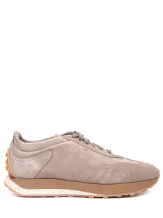 Кроссовки замшевые Santoni