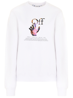 Толстовка хлопковая с принтом Off White