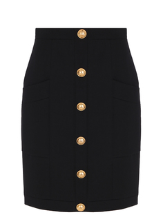 Юбка шерстяная Balmain