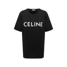 Хлопковая футболка Celine