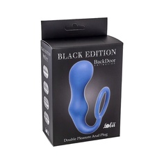 Эрекционное кольцо с анальной пробкой Double Pleasure Anal Plug Lola