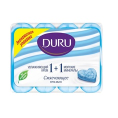 DURU Туалетное крем-мыло 1+1 Увлажняющий крем & Морские минералы