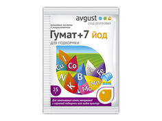 Удобрения удобрение ГУМАТ+7ЙОД 25 г Avgust