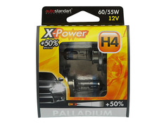 Лампы для фар автомобиля лампы AUTO STANDART H4 12В 60/55Вт X-Power 2шт