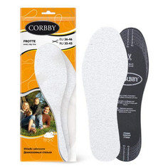 Аксессуары для обуви стельки CORBBY Frotte спортивные с активированным углем безразмерные