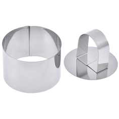 Формы кулинарные форма кулинарная MARMITON с прессом 8х4см круглая для выкладки салатов нерж.сталь