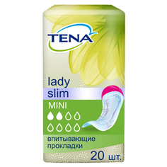 Прокладки и тампоны прокладки TENA Lady Slim Mini урологические 20шт