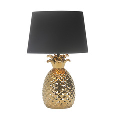 Настольные лампы декоративные лампа настольная ESCADA Ananas E14 1х40Вт черный золото