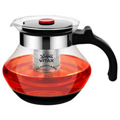 Чайники заварочные чайник заварочный VITAX Walden 1500мл термостекло, пластик, нерж.сталь