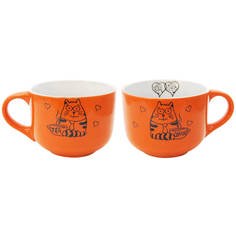 Чашки бульонные, джамбо чашка-джамбо Идилия 450мл керамика