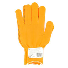 Перчатки садовые перчатки синтетика ПВХ-точка XL оранжевые