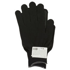 Перчатки садовые перчатки синтетика ПВХ-точка XL чёрные