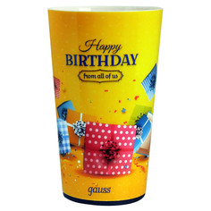 Disco проекторы светодиодные стакан с подсветкой GAUSS LCUP Birthday 3хLR44 LED