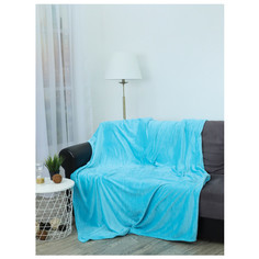 Пледы плед TEXREPUBLIC 150х200см голубой арт.24856