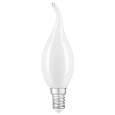 Лампы филаментные лампа филаментная GAUSS 9Вт Е14 LED 610Лм 4100К milky свеча на ветру