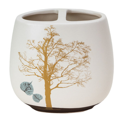 Стаканы для ванной стакан для зуб.щеток SIBO True Tree настольный керамика бежевый