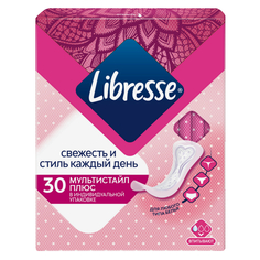 Прокладки и тампоны прокладки LIBRESSE Мультистайл Плюс 30шт ежедневные