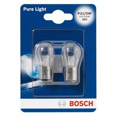 Лампы для фар автомобиля лампа BOSCH P21/5W 12В 21/5Вт PURE LIGHT 2шт