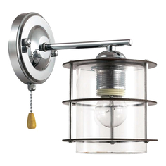 Бра бра LUMION Rotondum E27 60Вт стекло металл хром