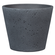 Кашпо, горшки для комнатных растений кашпо керамическое Dark Stone 701 d18см 2,21л серый Scheurich