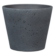 Кашпо, горшки для комнатных растений кашпо керамическое Dark Stone 701 d13см 0,82л серый Scheurich