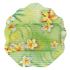 Подголовники для ванн подушка в ванну ВИЛИНА Релакс Цветы 33х33см ПВХ зеленая