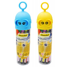 Фломастеры набор фломастеров 12цв SILWERHOF Robot в тубе в асс-те