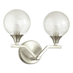 Светильники для ванной комнаты бра для ванной LUMION Vintage G9 2х40Вт металл никель