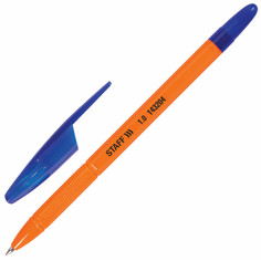 Ручки ручка шариковая синяя STAFF Х-100 0,7мм масляные чернила