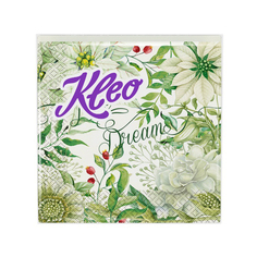 Салфетки с дизайном салфетки KLEO Белые цветы 3-слойные 33х33см 20шт