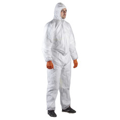 Спецодежда комбинезон защитный Jeta Safety полипропилен 40 г/м2 белый XXL Jetasafety