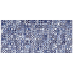 Плитка настенная для ванной плитка настенная 20x44 HAMMAM рельеф мозаика, голубая Cersanit