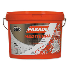 Покрытия декоративные покрытие декоративное PARADE Deco mediterra S60 белое 15кг, арт.0005753
