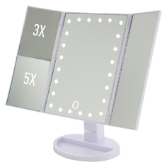 Косметические зеркала зеркало с подсветкой ENERGY EN-799T 30х16см от батареек/USB бел.
