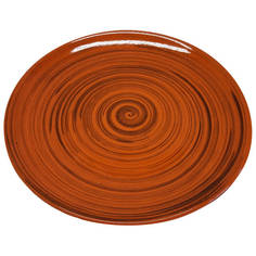Тарелки тарелка БОРИСОВСКАЯ КЕРАМИКА Оранжевая полоска 22см обеденная керамика