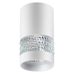 Светильники акцентного освещения круглые светильник накладной NOVOTECH Elina GU10 1х9Вт металл белый