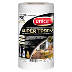 Тряпки и салфетки в рулонах тряпки в рулоне UNICUM Super Gold 150шт 25х21см