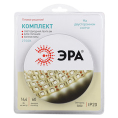 Ленты светодиодные готовые комплекты лента светодиодная ЭРА LED 72Вт IP20 2700К 5м ERA