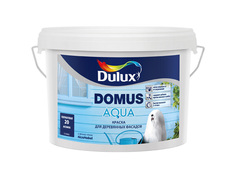 Краски и эмали фасадные краска фасадная в/д DULUX Domus Aqua BW для дерева 2,5л белая, арт.5134992