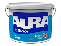Краски для стен и потолков краска в/д AURA NORD база А для стен и потолков 9л, арт.4607003914615