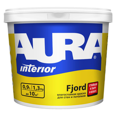 Краски для стен и потолков краска AURA FJORD для стен и потолков влагостойкая 0,9л, арт.4607003915186