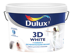 Краски для стен и потолков краска в/д DULUX 3D White BW матовая 10л, арт.SH000369