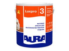 Краски для стен и потолков краска в/д AURA Luxpro 3 интерьерная, матовая 2,5л, арт.4607003916404