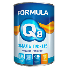 Эмали универсальные эмаль ПФ-115 Formula Q8 коричневая 0,9кг, арт.ЭК000127407 Престиж