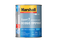 Краски для стен и потолков краска в/д MARSHALL Export-7 BW матовая белая 0,9л белая, арт.5248845