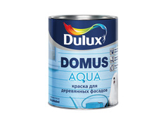 Краски и эмали фасадные краска фасадная в/д DULUX Domus Aqua BW для дерева 1л белая, арт.5134991