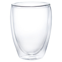Кружки набор бокалов WALMER King двойная стенка 2шт 350мл напитки безалк. термостекло