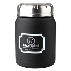 Термосы термос RONDELL Black Picnic 0,5л с широким горлом нерж.сталь