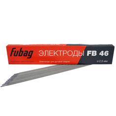 Расходные материалы для сварочного оборудования электроды FUBAG FB 46 2,5мм 0,9кг