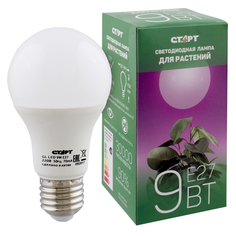 Лампы для растений лампа светодиодная для растений СТАРТ GL LED 9Вт E27 шар